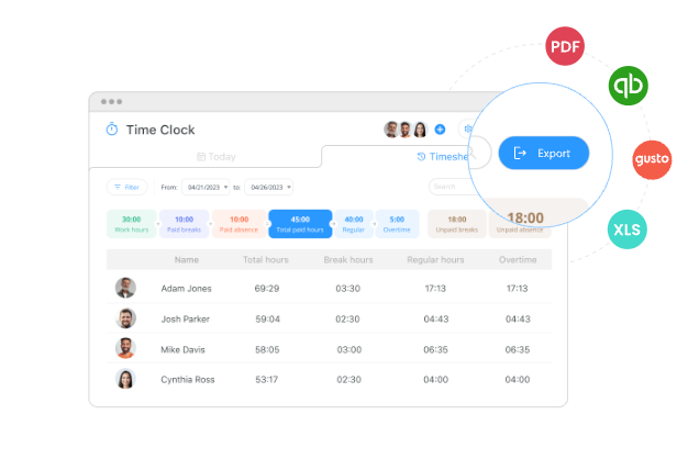 Connecteam scheduling app.