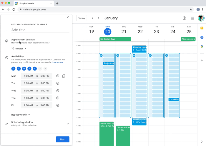 Group appointment scheduling tool and software