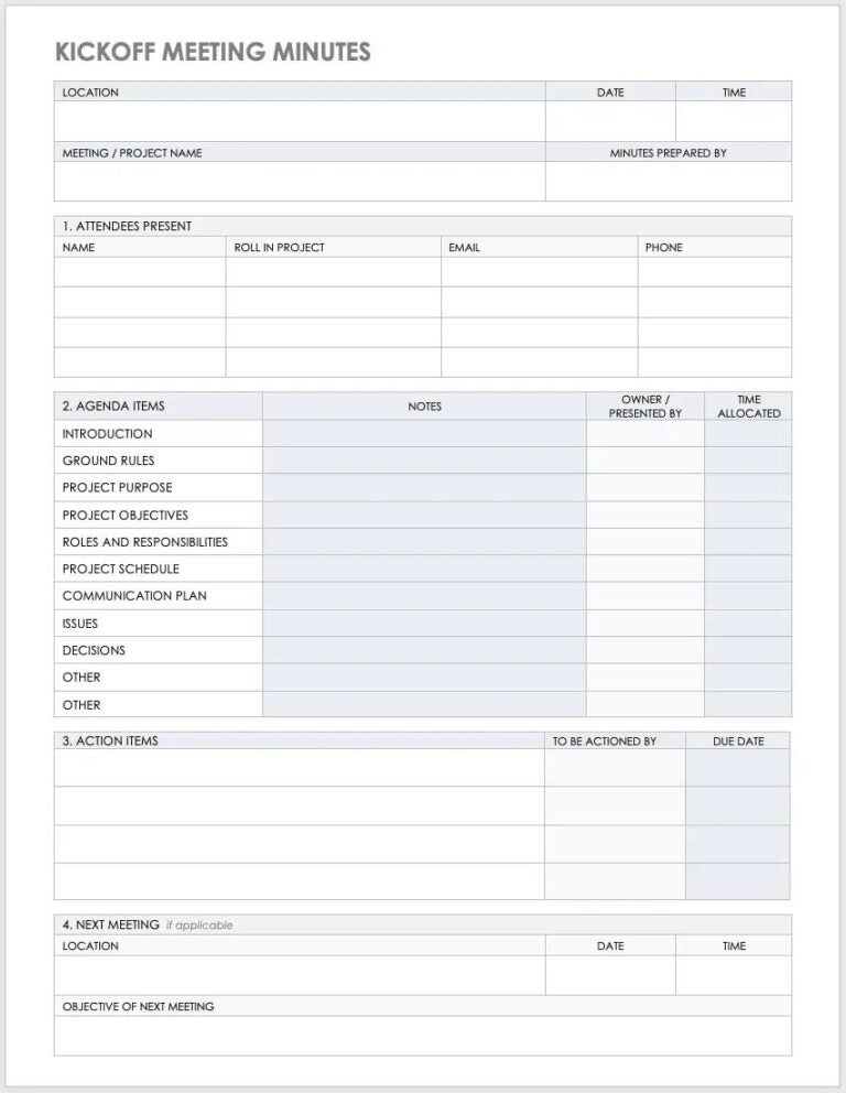 Smartsheet checklist.