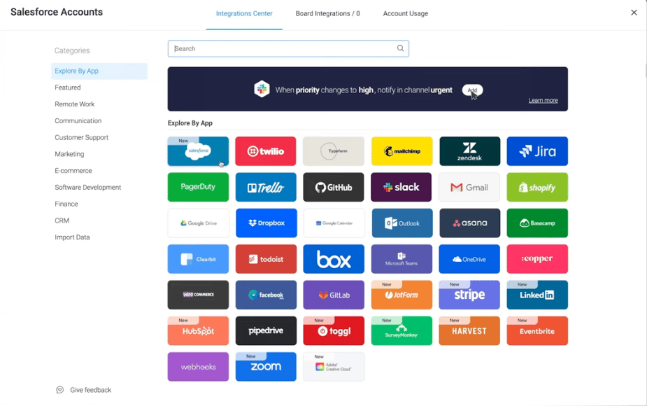 Integrate Monday and Salesforce