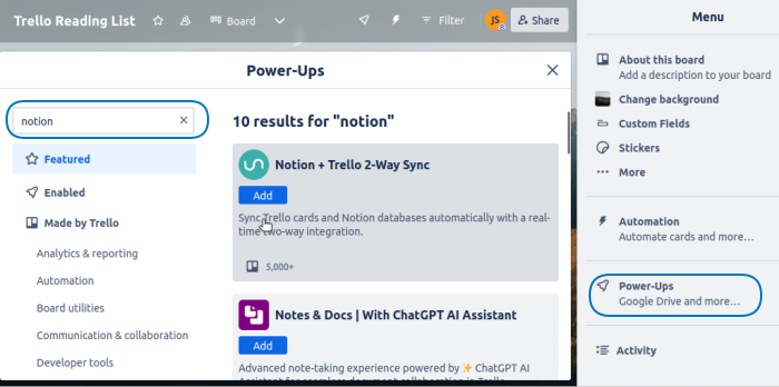 Matrix for Trello Power-Up