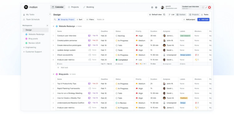 Motion AI is designed to help teams manage tasks better.