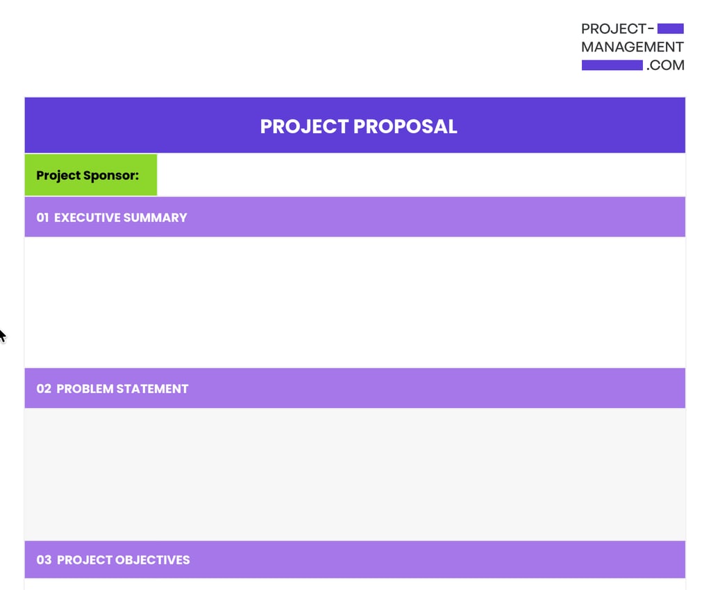 PMcom Project Proposal Template