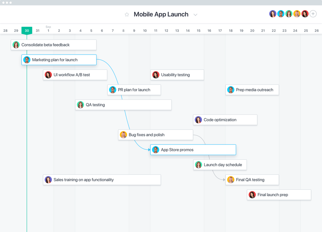 Asana project planning