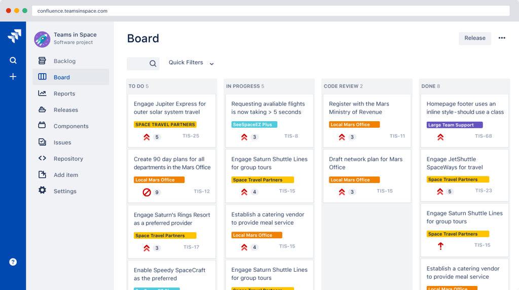 Scrum board in Jira