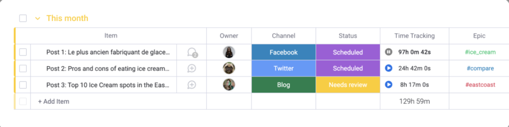 Manually change time tracking.