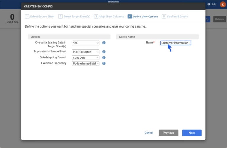 Smartsheet’s DataMesh tool.