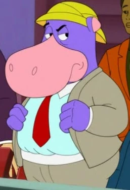 Illustration of cartoon character Peter Potamus.
