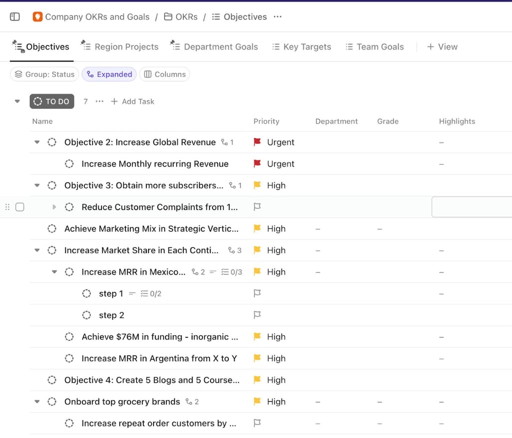 ClickUp provides a centralized hub
