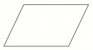 Parallelogram shape.